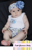 Conjunto tapa fralda com body e faixa.
